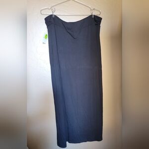 Liz Claiborne Black Maxi Skirt Size XL NWT